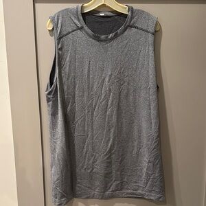 Lululemon Athletica Gray Muscle Tee Relaxed Fit